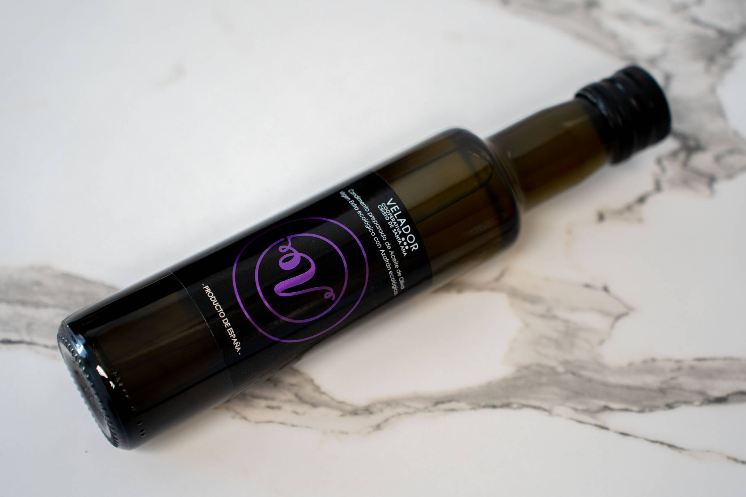 Aceite de Oliva Virgen Extra Ecológico con Azafrán VELADOR 250 ml - Imagen 3