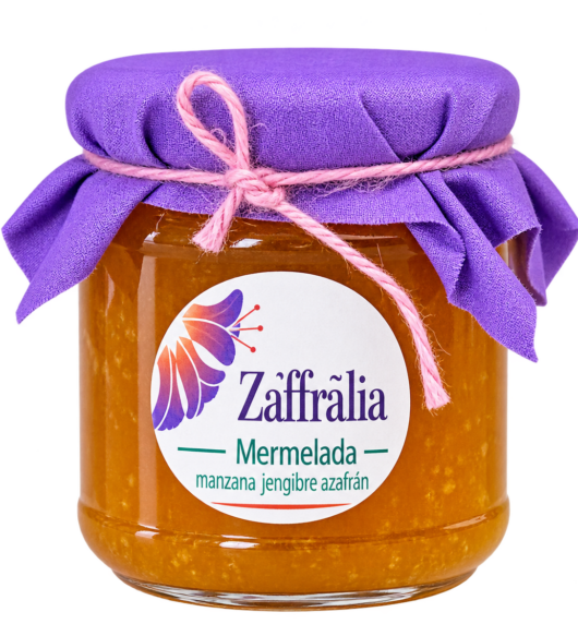 Mermelada de manzana, jengibre y azafrán Zaffralia